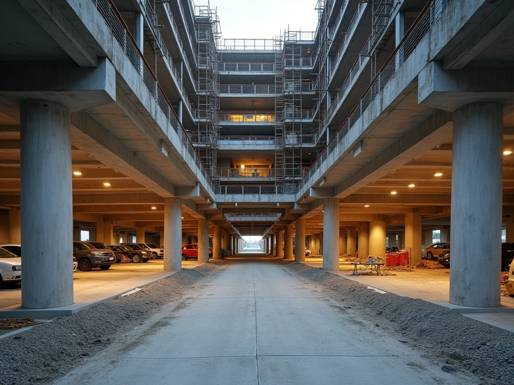 Construction progress - parking garage