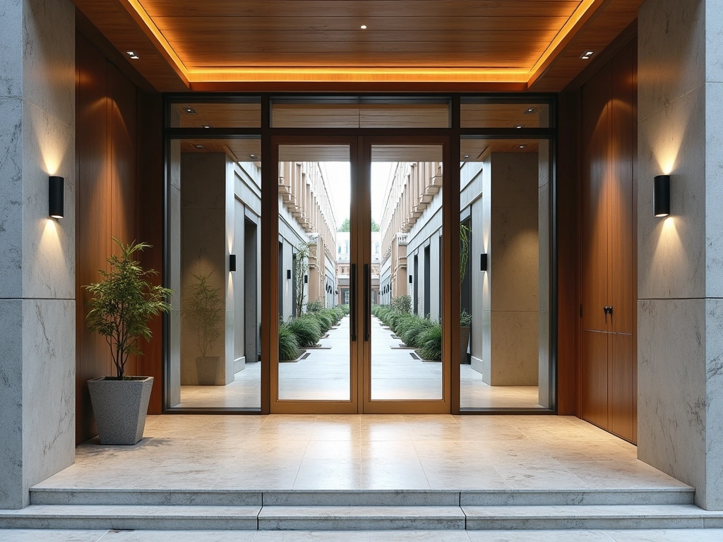 Construction progress - lobby entrance