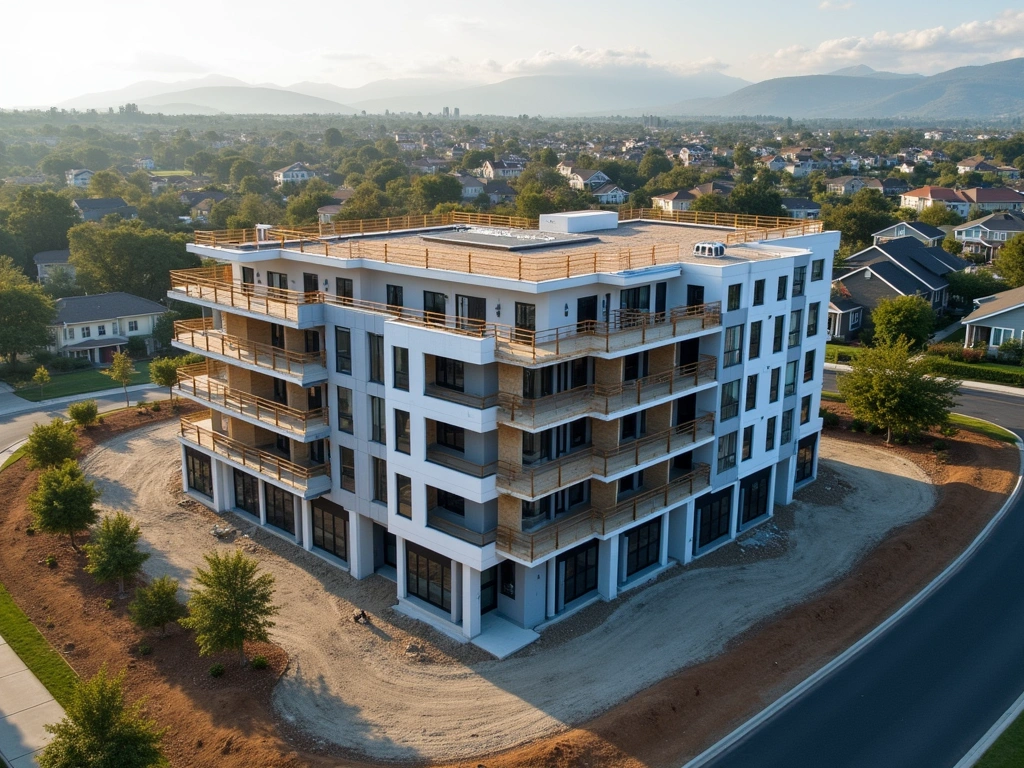 Construction progress - aerial view