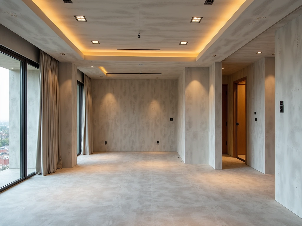 Construction progress - interior drywall