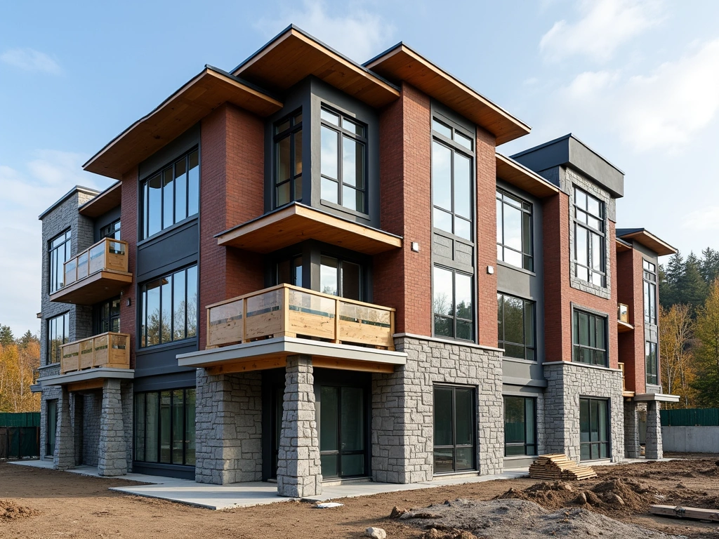 Construction progress - brick masonry